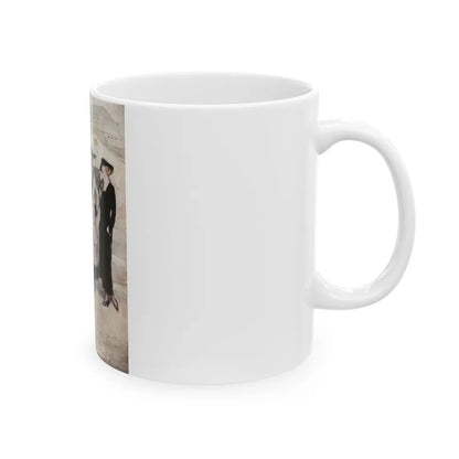 Group of Women and a Man - White Coffee Mug-Go Mug Yourself