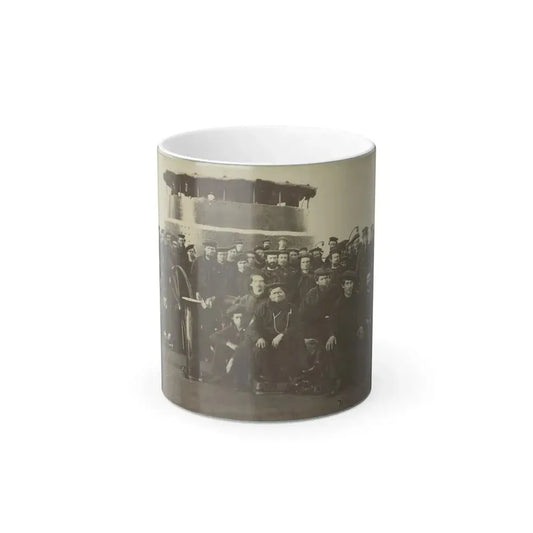 Group Portrait of the Crew on the Deck of an Ironclad (U.S. Civil War) Color Changing Coffee Mug 11oz Default Title 11oz - Go Mug Yourself