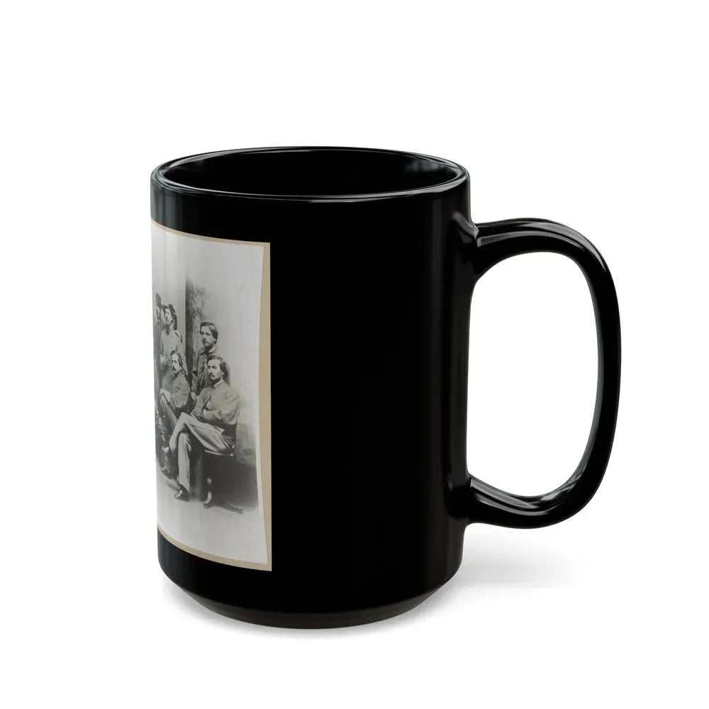 Group Portrait Showing Col. John Singleton Mosby And Some Members Of His Confederate Battalion (U.S. Civil War) Black Coffee Mug - Go Mug Yourself
