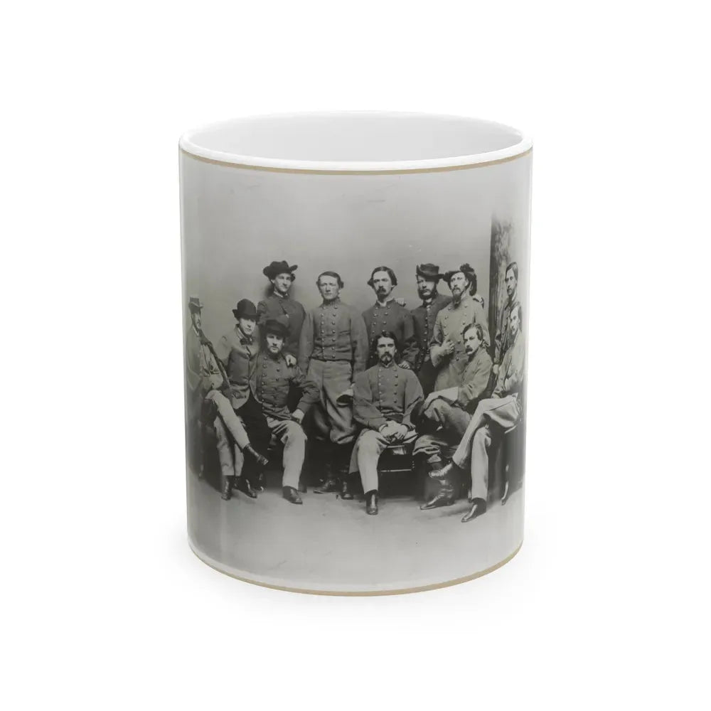 Group Portrait Showing Col. John Singleton Mosby And Some Members Of His Confederate Battalion (U.S. Civil War) White Coffee Mug 11oz - Go Mug Yourself