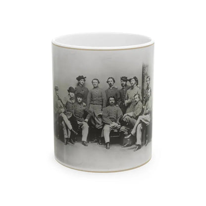 Group Portrait Showing Col. John Singleton Mosby And Some Members Of His Confederate Battalion (U.S. Civil War) White Coffee Mug 11oz - Go Mug Yourself