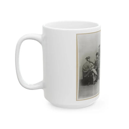 Group Portrait Showing Col. John Singleton Mosby And Some Members Of His Confederate Battalion (U.S. Civil War) White Coffee Mug - Go Mug Yourself
