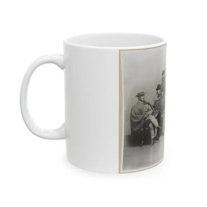 Group Portrait Showing Col. John Singleton Mosby And Some Members Of His Confederate Battalion (U.S. Civil War) White Coffee Mug - Go Mug Yourself