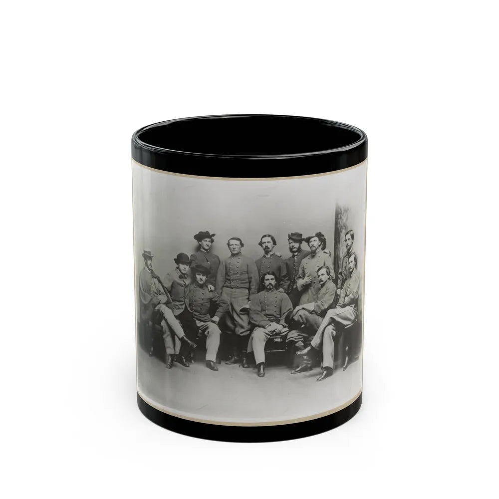 Group Portrait Showing Col. John Singleton Mosby And Some Members Of His Confederate Battalion (U.S. Civil War) Black Coffee Mug-11oz-Go Mug Yourself