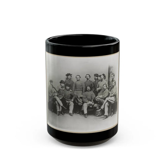 Group Portrait Showing Col. John Singleton Mosby And Some Members Of His Confederate Battalion (U.S. Civil War) Black Coffee Mug-15oz-Go Mug Yourself