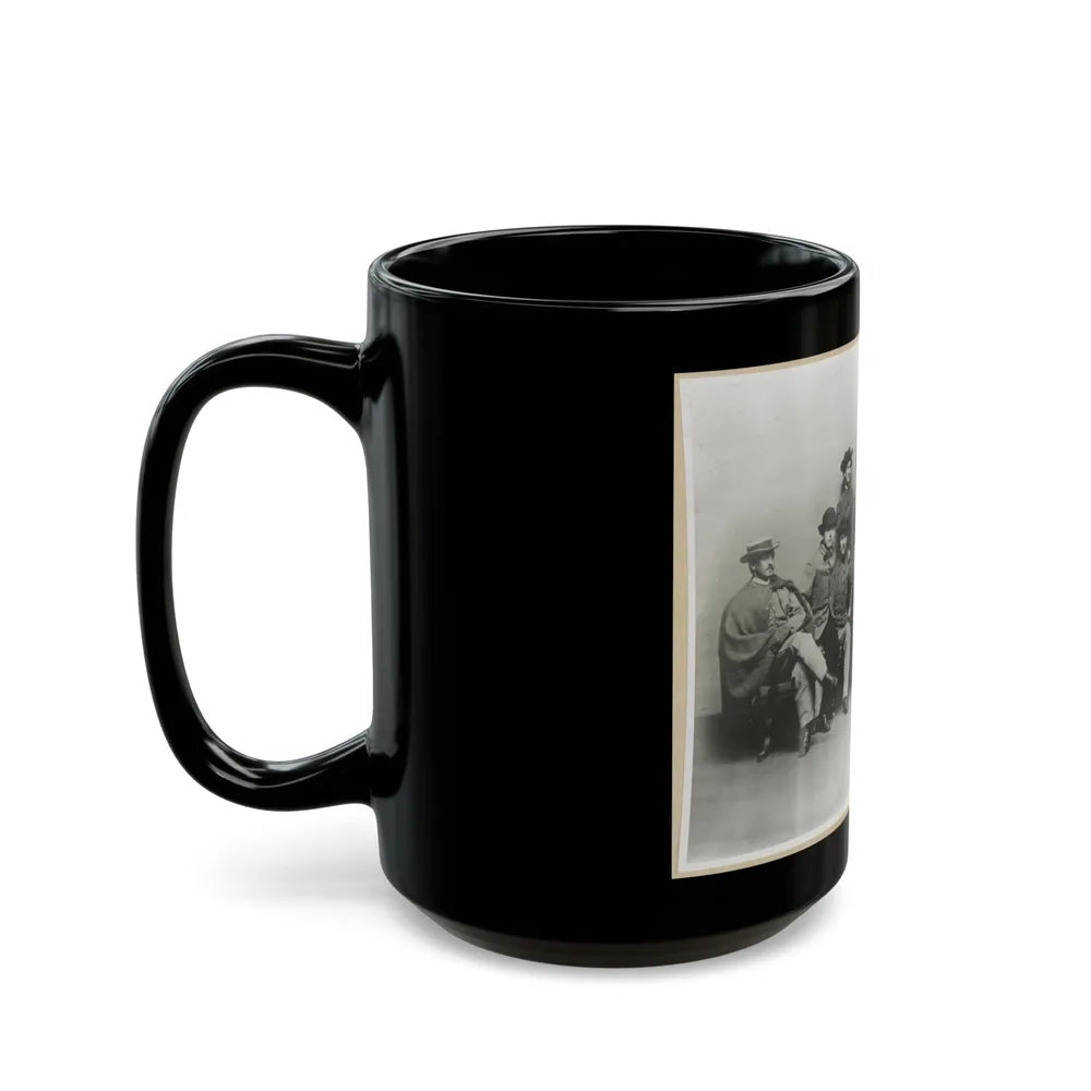 Group Portrait Showing Col. John Singleton Mosby And Some Members Of His Confederate Battalion (U.S. Civil War) Black Coffee Mug-Go Mug Yourself