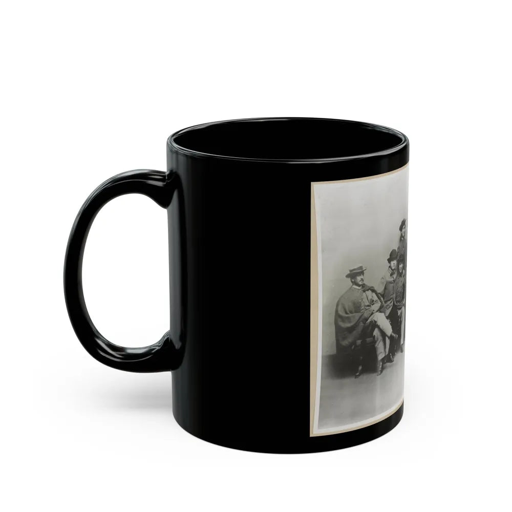 Group Portrait Showing Col. John Singleton Mosby And Some Members Of His Confederate Battalion (U.S. Civil War) Black Coffee Mug-Go Mug Yourself