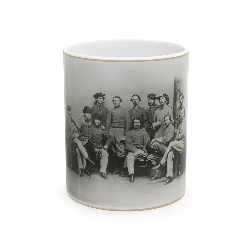 Group Portrait Showing Col. John Singleton Mosby And Some Members Of His Confederate Battalion (U.S. Civil War) White Coffee Mug-11oz-Go Mug Yourself