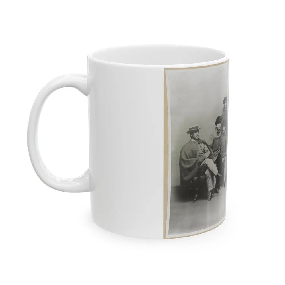 Group Portrait Showing Col. John Singleton Mosby And Some Members Of His Confederate Battalion (U.S. Civil War) White Coffee Mug-Go Mug Yourself