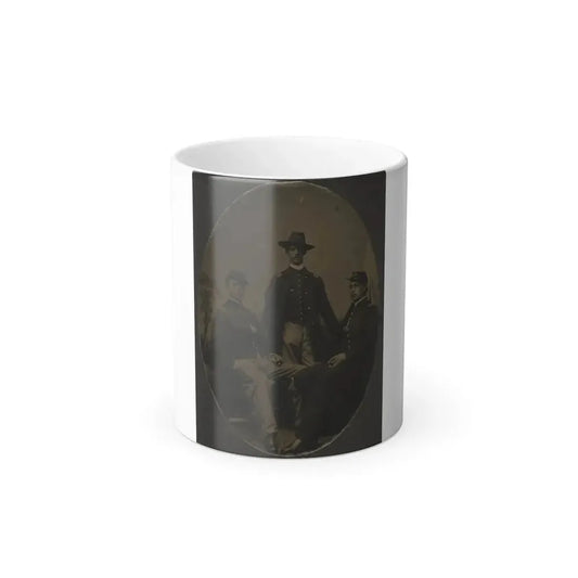 Group Shot, Officers of the 54Th Mass. Colored (U.S. Civil War) Color Changing Coffee Mug 11oz Default Title 11oz - Go Mug Yourself
