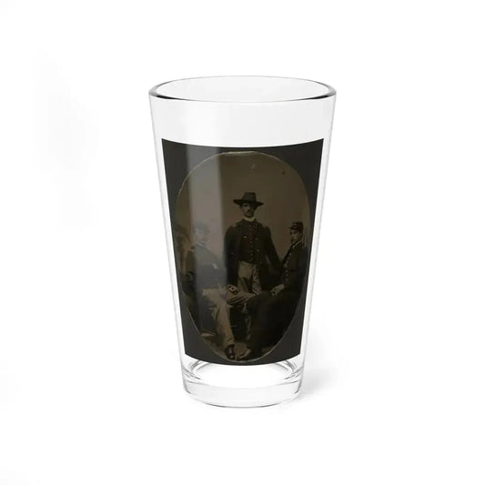 Group Shot, Officers Of The 54th Mass. Colored (U.S. Civil War) Pint Glass 16oz 16oz - Go Mug Yourself