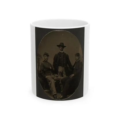 Group Shot, Officers Of The 54th Mass. Colored (U.S. Civil War) White Coffee Mug 11oz - Go Mug Yourself