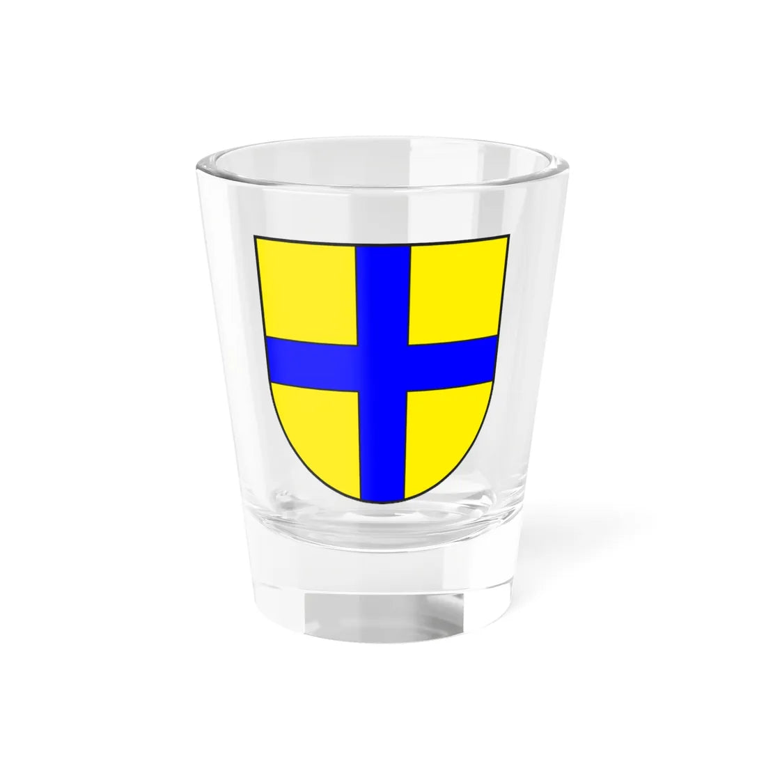 Grüsch wappen (Switzerland) (Coat of Arms) Shot Glass 1.5oz 1.5oz - Go Mug Yourself