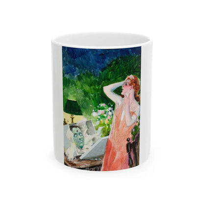 Gruesome Pulp Style (c. 1940s) - White Coffee Mug 11oz - Go Mug Yourself