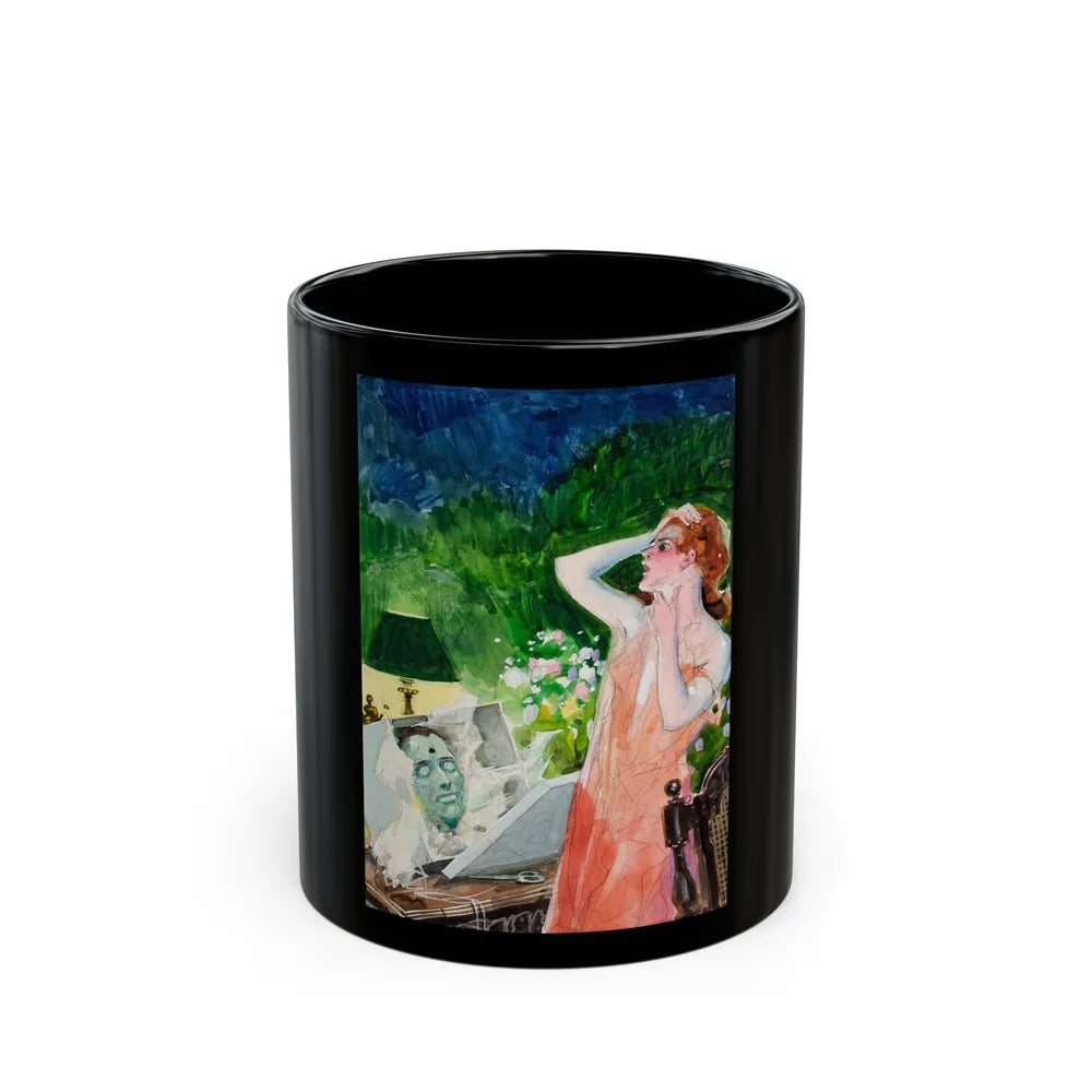 Gruesome Pulp Style (c. 1940s) - Black Coffee Mug-11oz-Go Mug Yourself