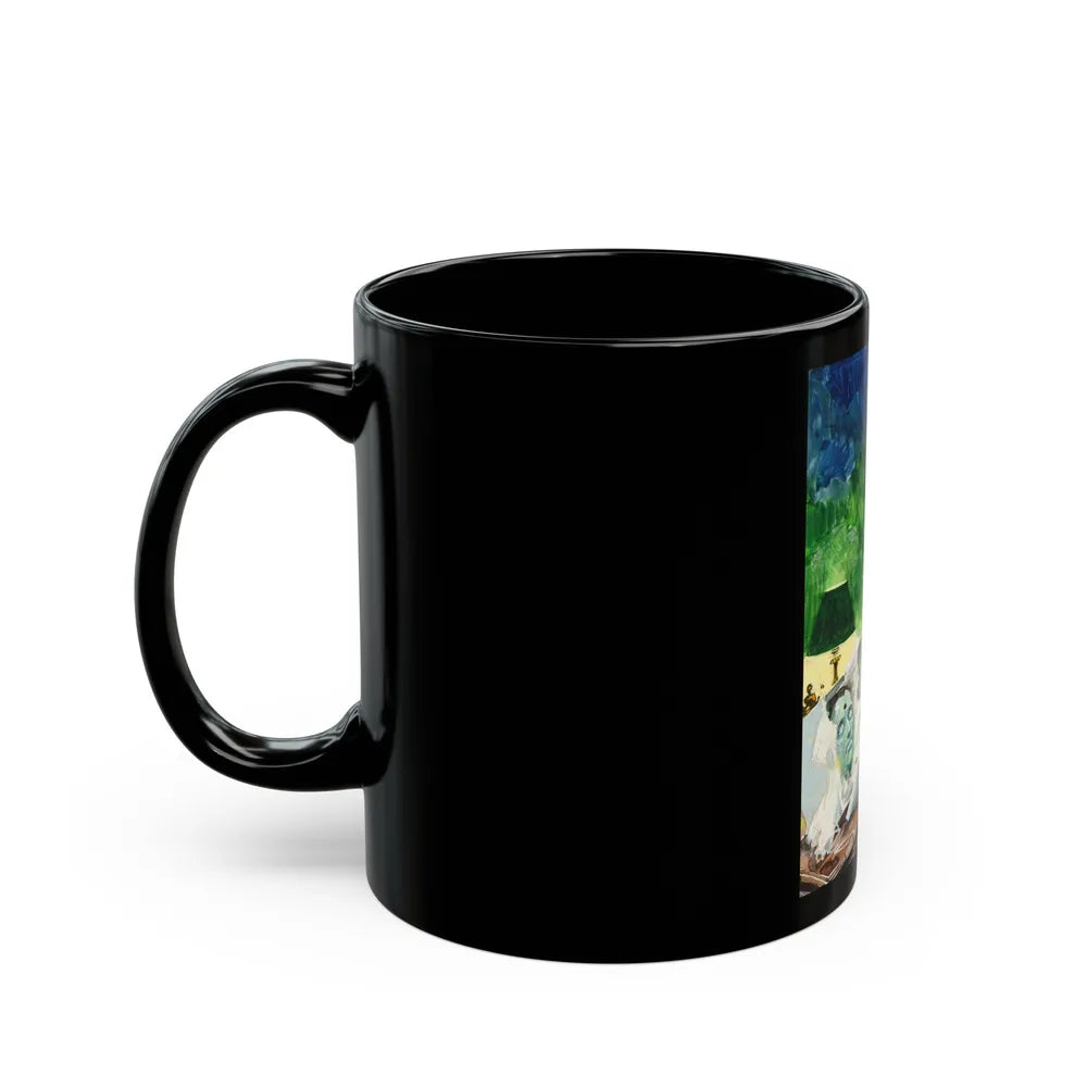 Gruesome Pulp Style (c. 1940s) - Black Coffee Mug-Go Mug Yourself