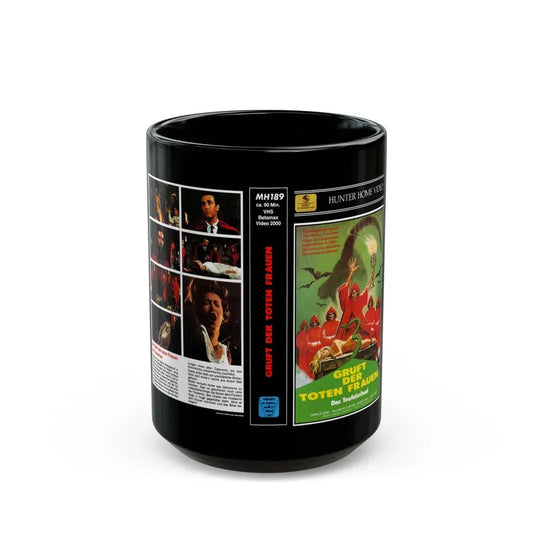 GRUFT DER TOTEN FRAUEN (VHS COVER) - Black Coffee Mug 15oz - Go Mug Yourself