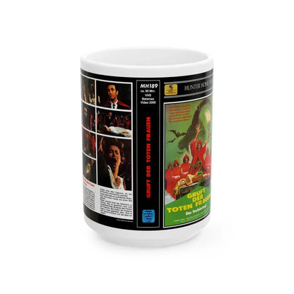GRUFT DER TOTEN FRAUEN (VHS COVER) - White Coffee Mug 15oz - Go Mug Yourself