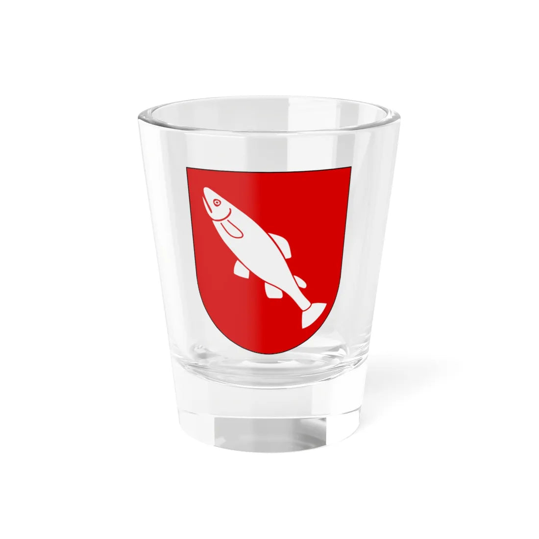 Grundsunda vapen (Sweden) (Coat of Arms) Shot Glass 1.5oz 1.5oz - Go Mug Yourself