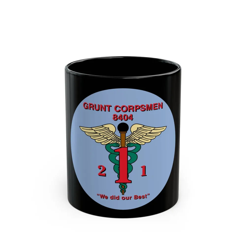 Grunt Corpsmen (USMC) Black Coffee Mug-11oz-Go Mug Yourself