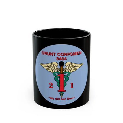 Grunt Corpsmen (USMC) Black Coffee Mug 11oz - Go Mug Yourself