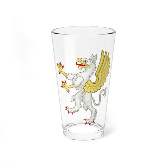 Gryphon Badge of Edward III - Pint Glass 16oz-16oz-Go Mug Yourself