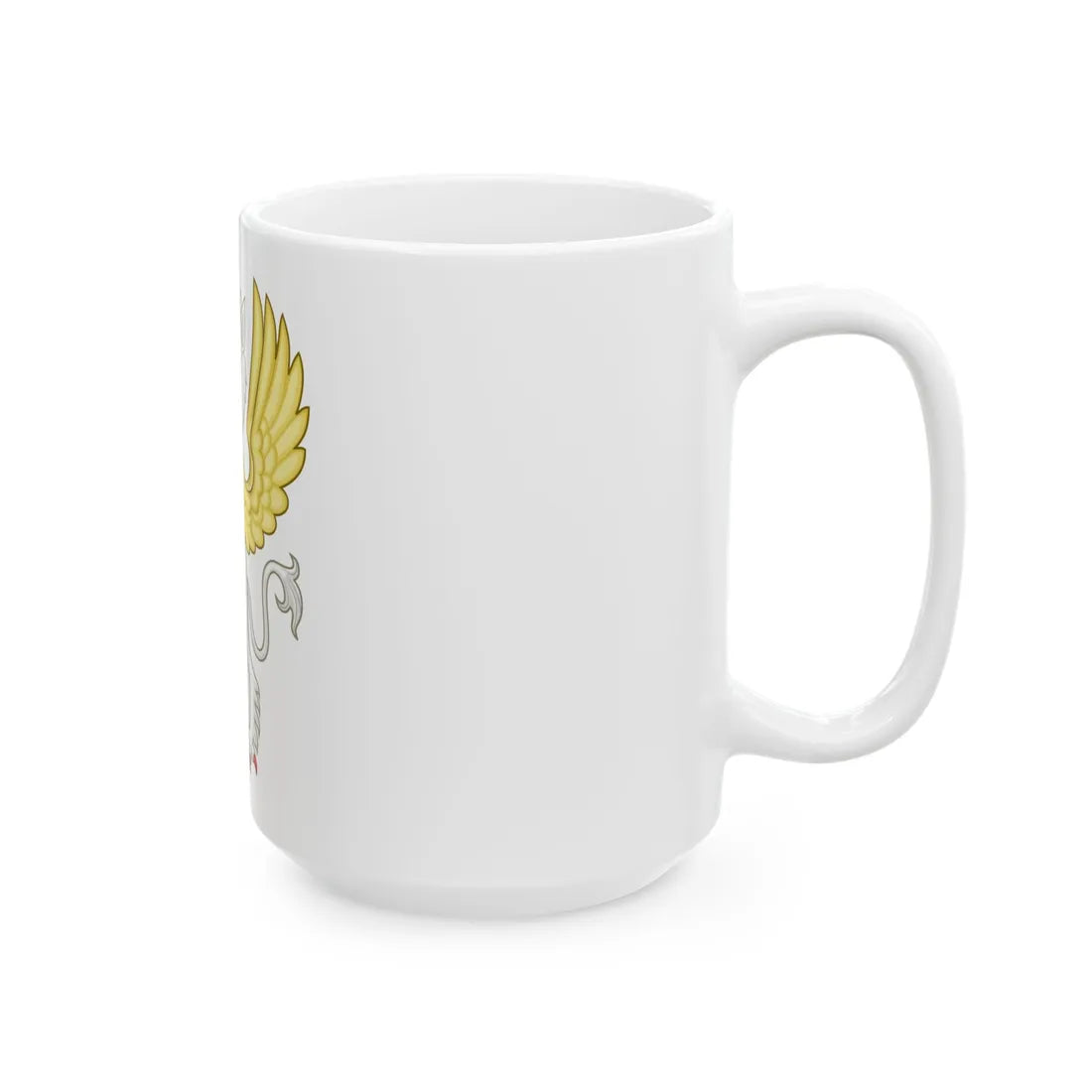 Gryphon Badge of Edward III - White Coffee Mug - Go Mug Yourself