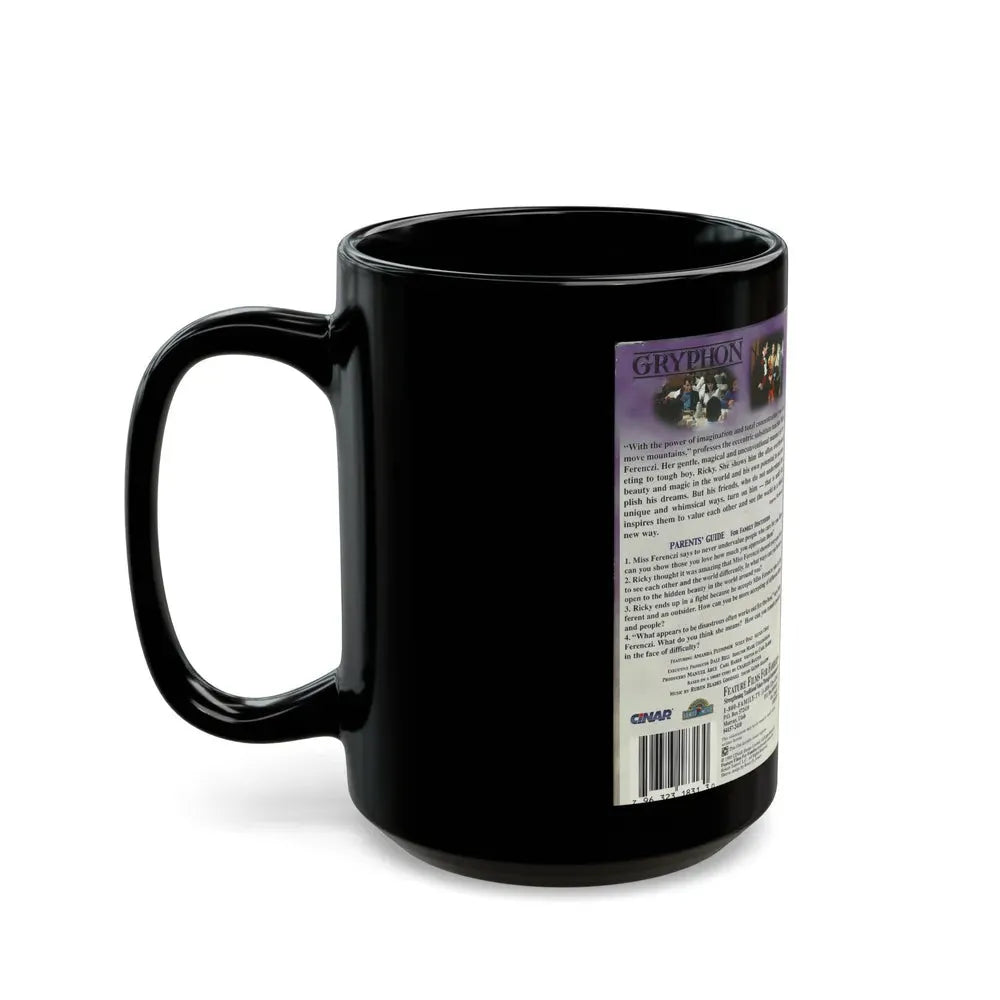 GRYPHON (VHS COVER) - Black Coffee Mug - Go Mug Yourself
