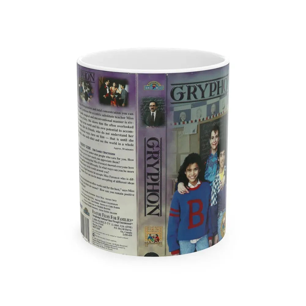 GRYPHON (VHS COVER) - White Coffee Mug 11oz - Go Mug Yourself