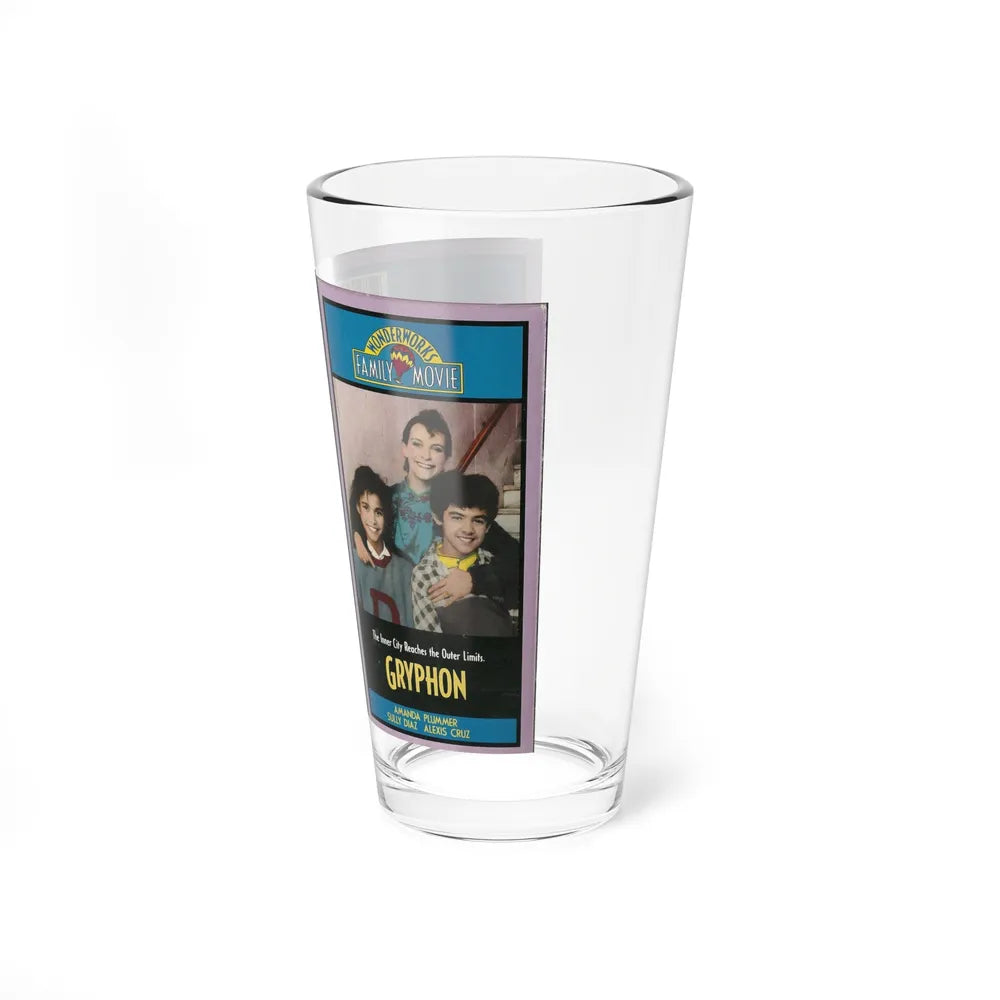 GRYPHON WONDERWORKS FAMILY MOVIE (VHS COVER) Pint Glass 16oz-Go Mug Yourself