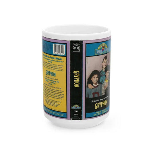 GRYPHON WONDERWORKS FAMILY MOVIE (VHS COVER) - White Coffee Mug 15oz - Go Mug Yourself