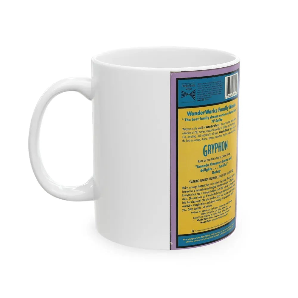 GRYPHON WONDERWORKS FAMILY MOVIE (VHS COVER) - White Coffee Mug - Go Mug Yourself