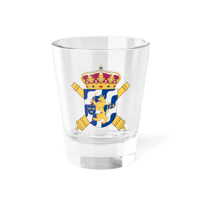 Göta artilleriregemente vapen (Sweden) (Coat of Arms) Shot Glass 1.5oz 1.5oz - Go Mug Yourself