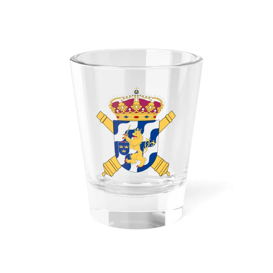 Göta artilleriregemente vapen (Sweden) (Coat of Arms) Shot Glass 1.5oz 1.5oz - Go Mug Yourself