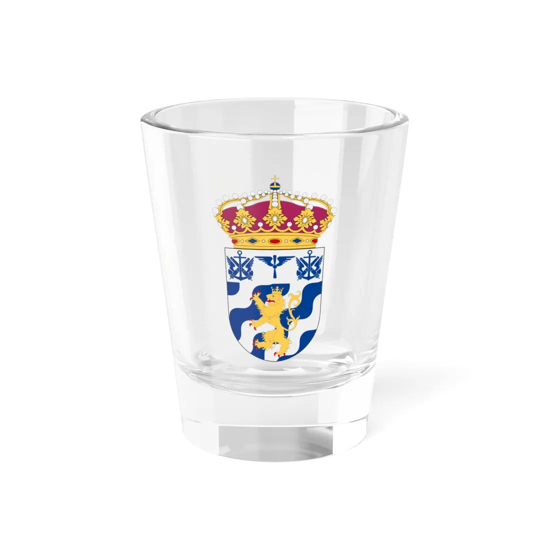 Göta helikopterbataljon vapen (Sweden) (Coat of Arms) Shot Glass 1.5oz 1.5oz - Go Mug Yourself