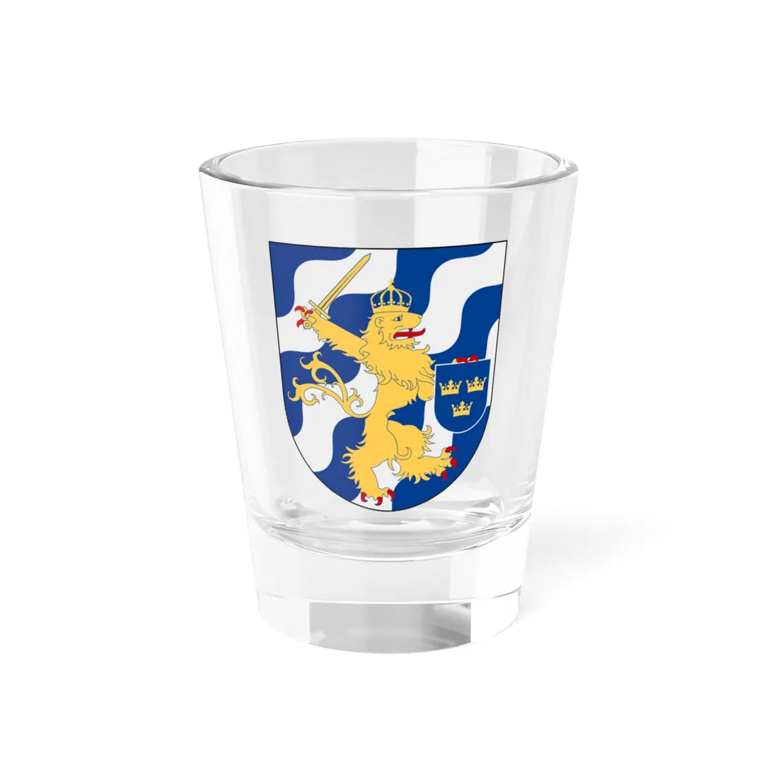 Göteborg vapen (Sweden) (Coat of Arms) Shot Glass 1.5oz 1.5oz - Go Mug Yourself