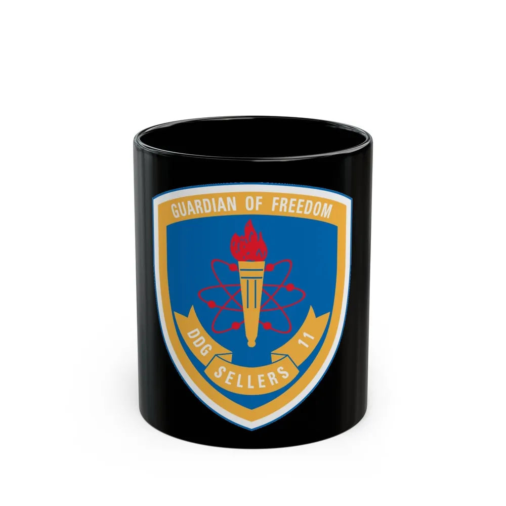 Guardian Of Freedom DDG Sellers 11 (U.S. Navy) Black Coffee Mug-11oz-Go Mug Yourself