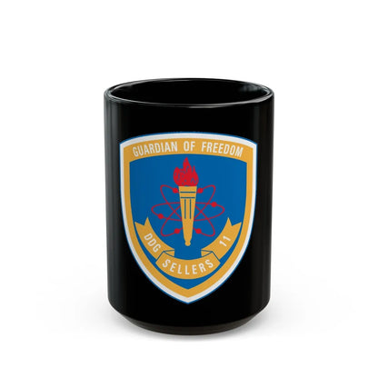 Guardian Of Freedom DDG Sellers 11 (U.S. Navy) Black Coffee Mug-15oz-Go Mug Yourself