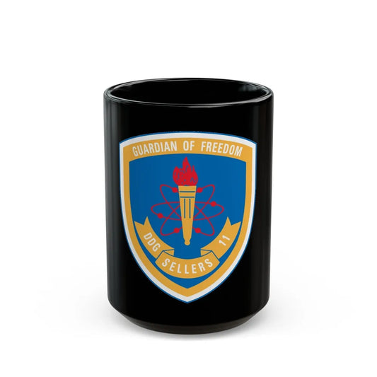 Guardian Of Freedom DDG Sellers 11 (U.S. Navy) Black Coffee Mug-15oz-Go Mug Yourself