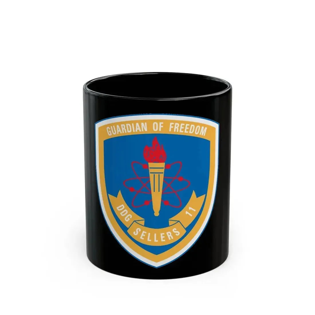 Guardian Of Freedom DDG Sellers 11 (U.S. Navy) Black Coffee Mug 11oz - Go Mug Yourself