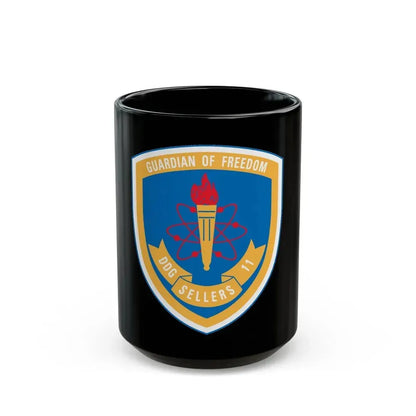 Guardian Of Freedom DDG Sellers 11 (U.S. Navy) Black Coffee Mug 15oz - Go Mug Yourself