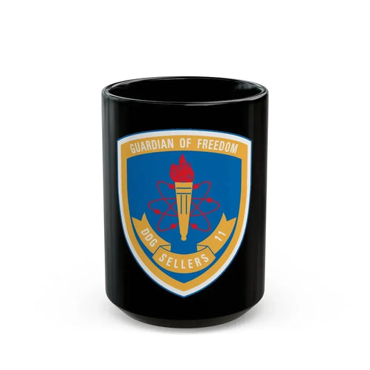 Guardian Of Freedom DDG Sellers 11 (U.S. Navy) Black Coffee Mug 15oz - Go Mug Yourself