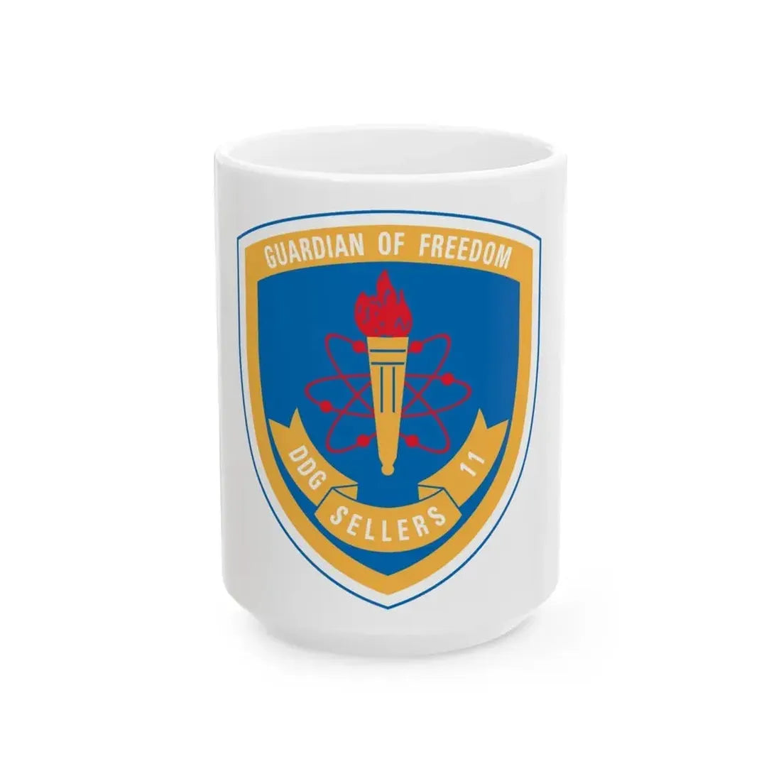 Guardian Of Freedom DDG Sellers 11 (U.S. Navy) White Coffee Mug 15oz - Go Mug Yourself
