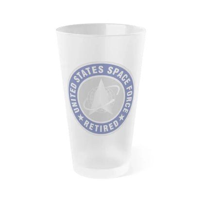 Guardian Retired Lapel Button (U.S. Space Force) Frosted Pint Glass 16oz Default Title - Go Mug Yourself