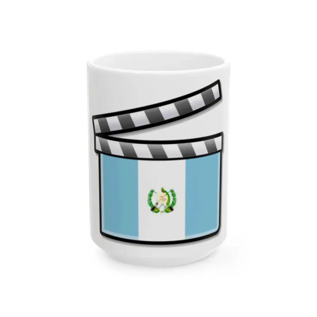 Guatemala film clapperboard (Guatemala) White Coffee Mug 15oz - Go Mug Yourself