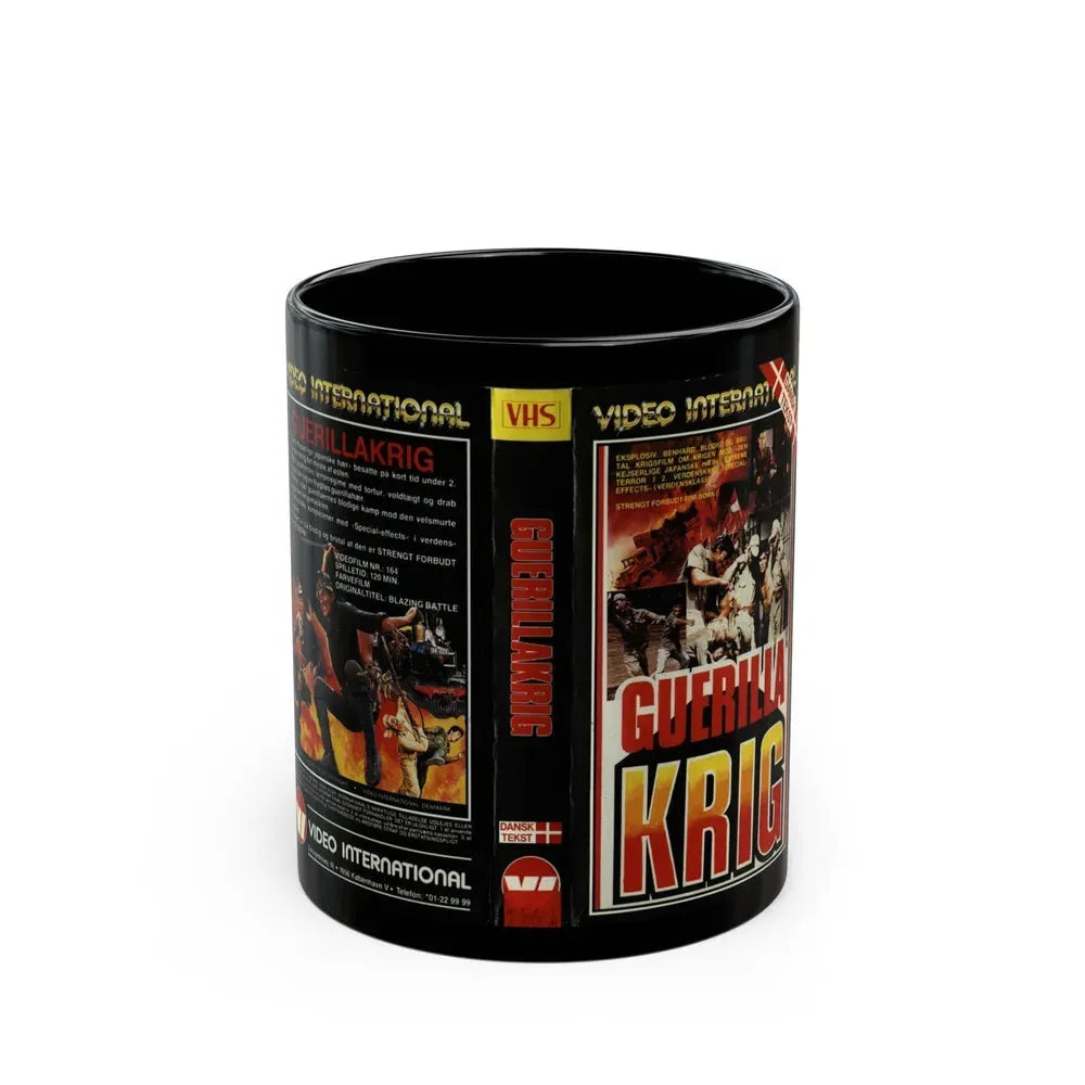 GUERILLA KRIG (VHS COVER) - Black Coffee Mug 11oz - Go Mug Yourself