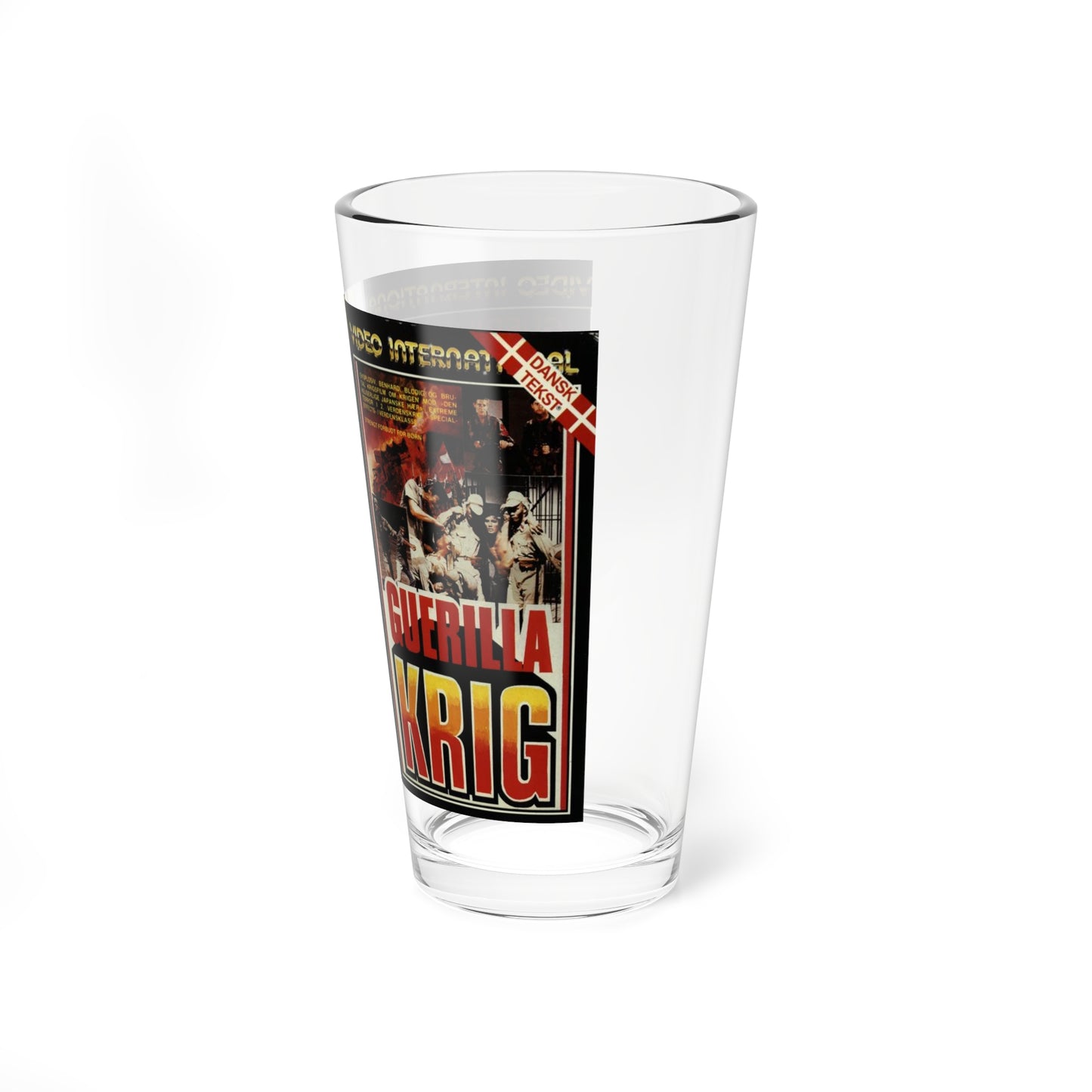 GUERILLA KRIG (VHS COVER) Pint Glass 16oz-Go Mug Yourself