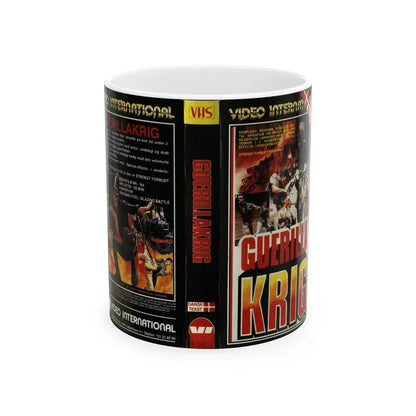 GUERILLA KRIG (VHS COVER) - White Coffee Mug 11oz - Go Mug Yourself