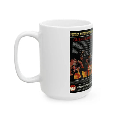 GUERILLA KRIG (VHS COVER) - White Coffee Mug - Go Mug Yourself