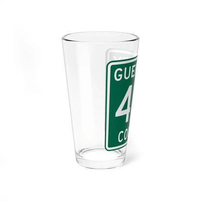 Guernsey County 416 OH (Ohio) (Road Sign) Pint Glass 16oz - Go Mug Yourself